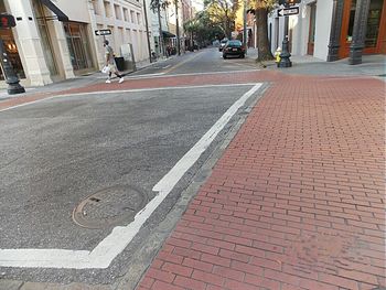 Road in front of buildings