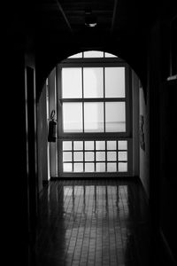Window in corridor