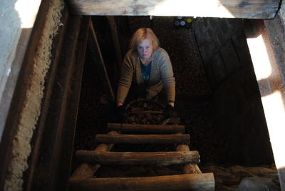 Low angle view of staircase