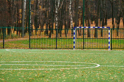 View of soccer field