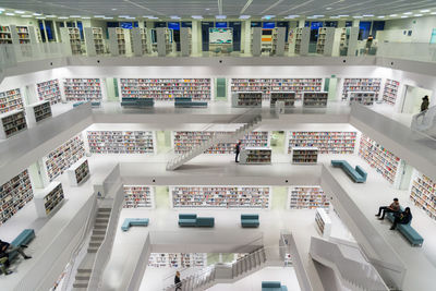 High angle view of staircase