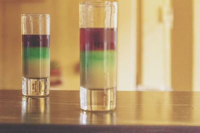 Close-up of drink on table