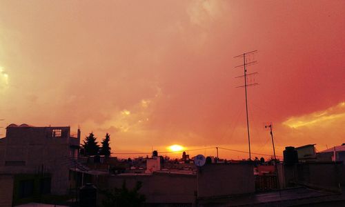 Sun shining through clouds