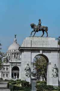 Low angle view of historical building