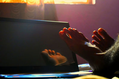 Cropped image of person