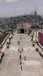 City street against sky