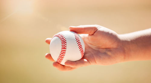 Close-up of baseball