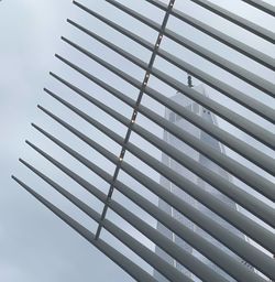 Low angle view of modern building against sky