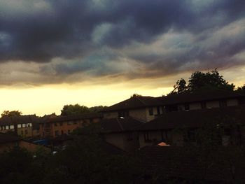 Scenic view of landscape against cloudy sky