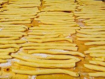 Full frame shot of bread for sale at market