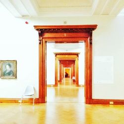 View of empty corridor