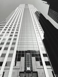 Low angle view of modern building against sky