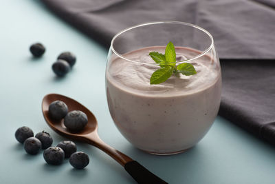 Close-up of drink on table