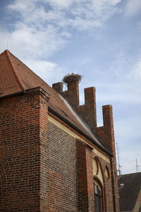 Low angle view of building against sky