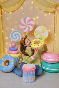 Close-up of christmas cookies