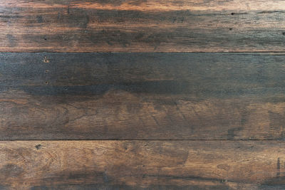 Surface level of wooden floor