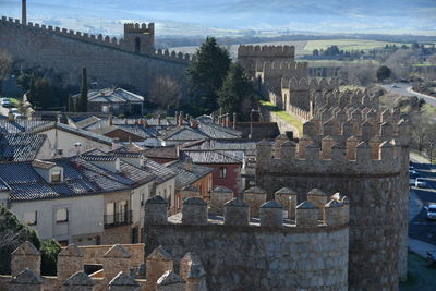 A town surrounded by the wall