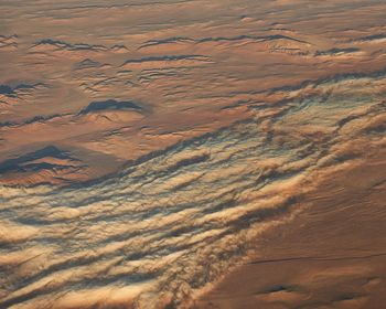 High angle view of land