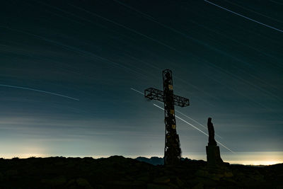 Night from the top of monte cusna, italy