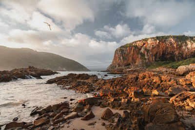 Sunset at the heads - knysna, south africa