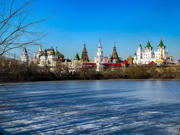 View of buildings against sky in city