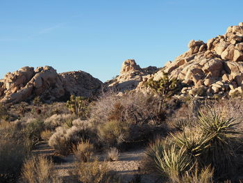 Scenic view of mountain against clear sky