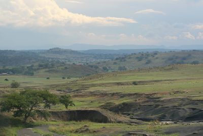 Scenic view of landscape against sky