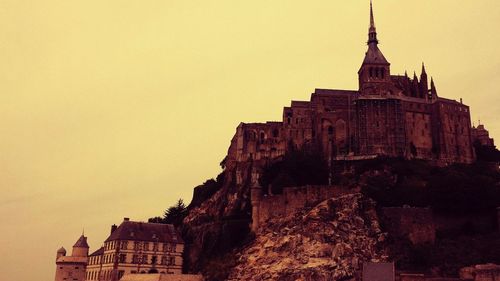 Low angle view of temple