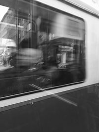 Train at railroad station platform