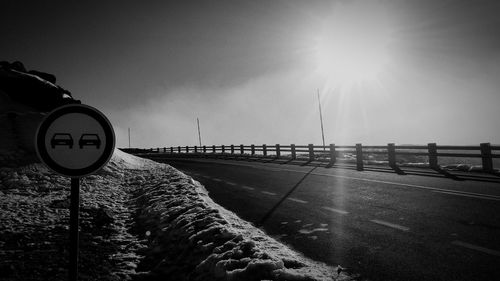 Road against sky