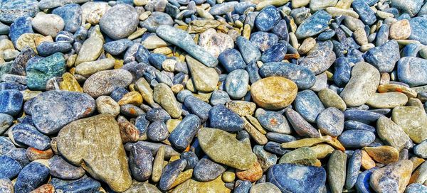 Full frame shot of pebbles