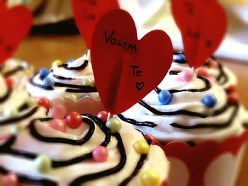 Close up of red flower