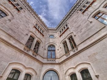 Low angle view of building against sky