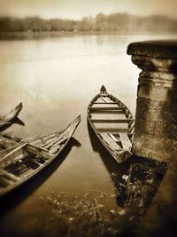 Boats in river