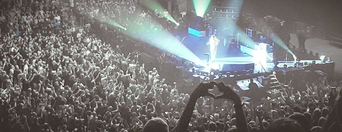 Crowd at music concert
