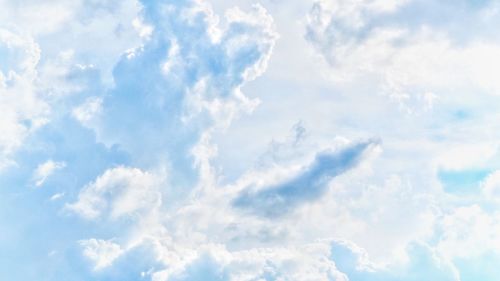 Low angle view of clouds in sky