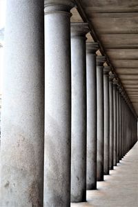 Full frame shot of columns in a row