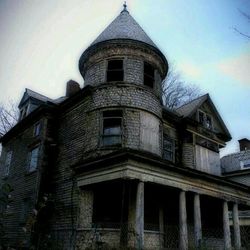 Low angle view of building against sky