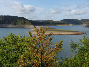 Hiking at the edersee in germany