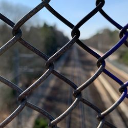 Full frame shot of chainlink fence