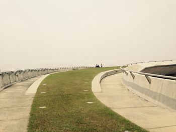 View of footpath against sky