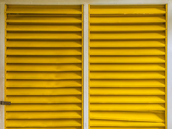 Full frame shot of yellow shutter