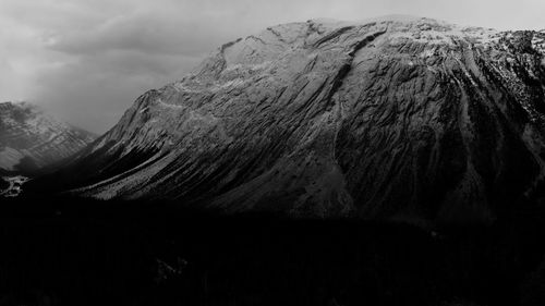 Majestic view of volcanic mountain