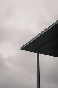 Low angle view of roof against sky