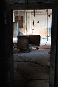 Abandoned building interior