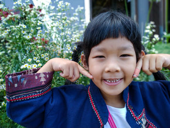 Portrait of smiling boy