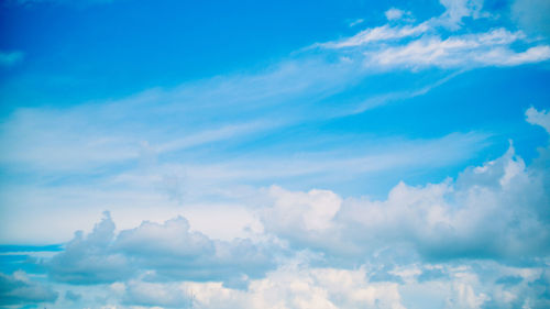 Low angle view of clouds in sky