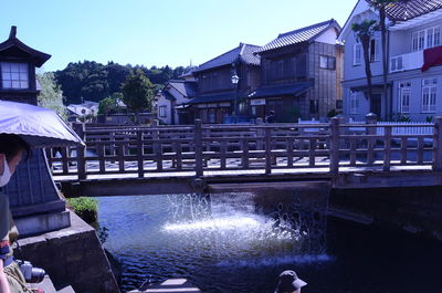 Fountain in city