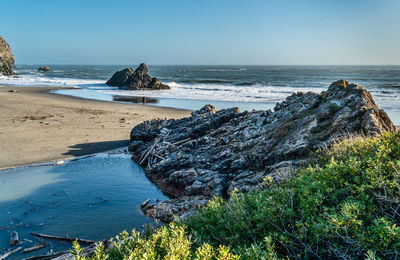 Scenic view of sea against sky