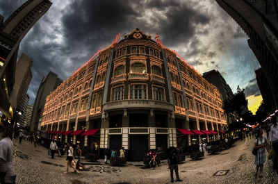 Low angle view of modern buildings